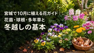 宮城で10月に植える花ガイド｜花苗・球根・多年草と冬越しの基本