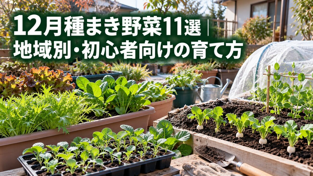 12月種まき野菜11選｜地域別・初心者向けの育て方