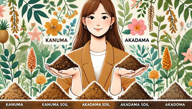鹿沼土と赤玉土の違いを比較