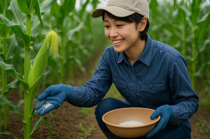 野菜用肥料を追肥