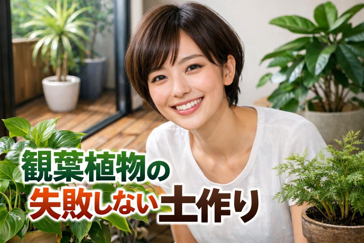 観葉植物の土おすすめ配合｜初心者向けに失敗しない作り方解説