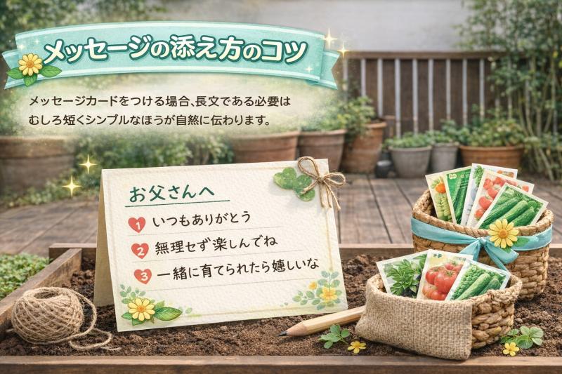 メッセージ添え方