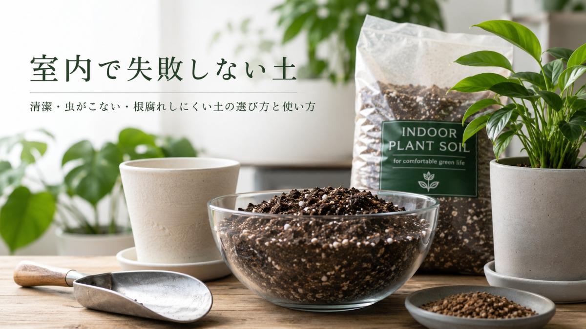 室内で失敗しない土/虫・根腐れ対策