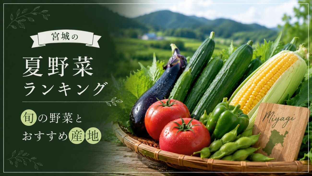 宮城の夏野菜ランキング｜きゅうり・トマト・古川なすの旬と主産地まとめ