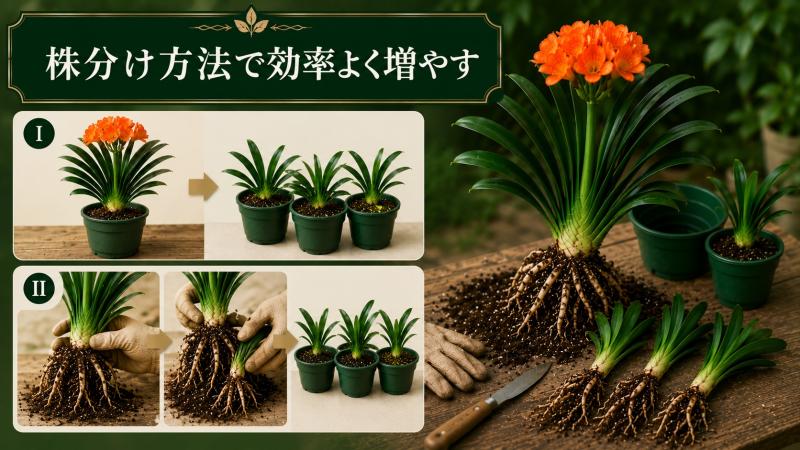 君子蘭の株分け方法