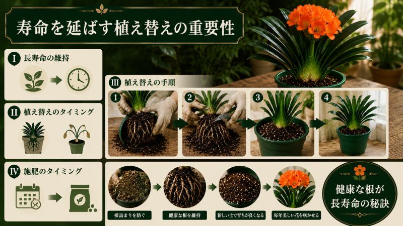 長く育てた君子蘭