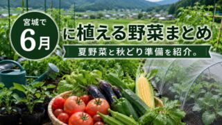 宮城で6月に植える野菜まとめ｜夏野菜と秋どり準備を紹介