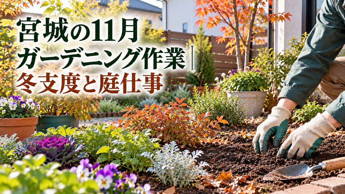 宮城の11月ガーデニング作業｜冬支度と庭仕事